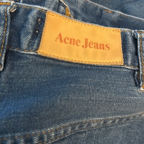 Acne Studios Needle Raw High Rise Slim Jeans (J3) - Picture 2 of 6